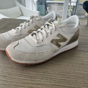 New Balance - Cream/Gold - Suede/Leather - 7.5
